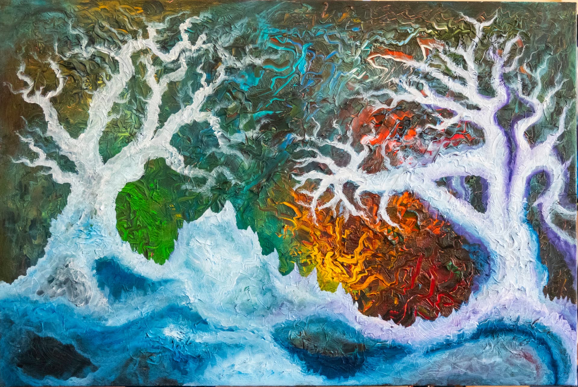 Ghost Tree, 2024 — painting by Thad Geer