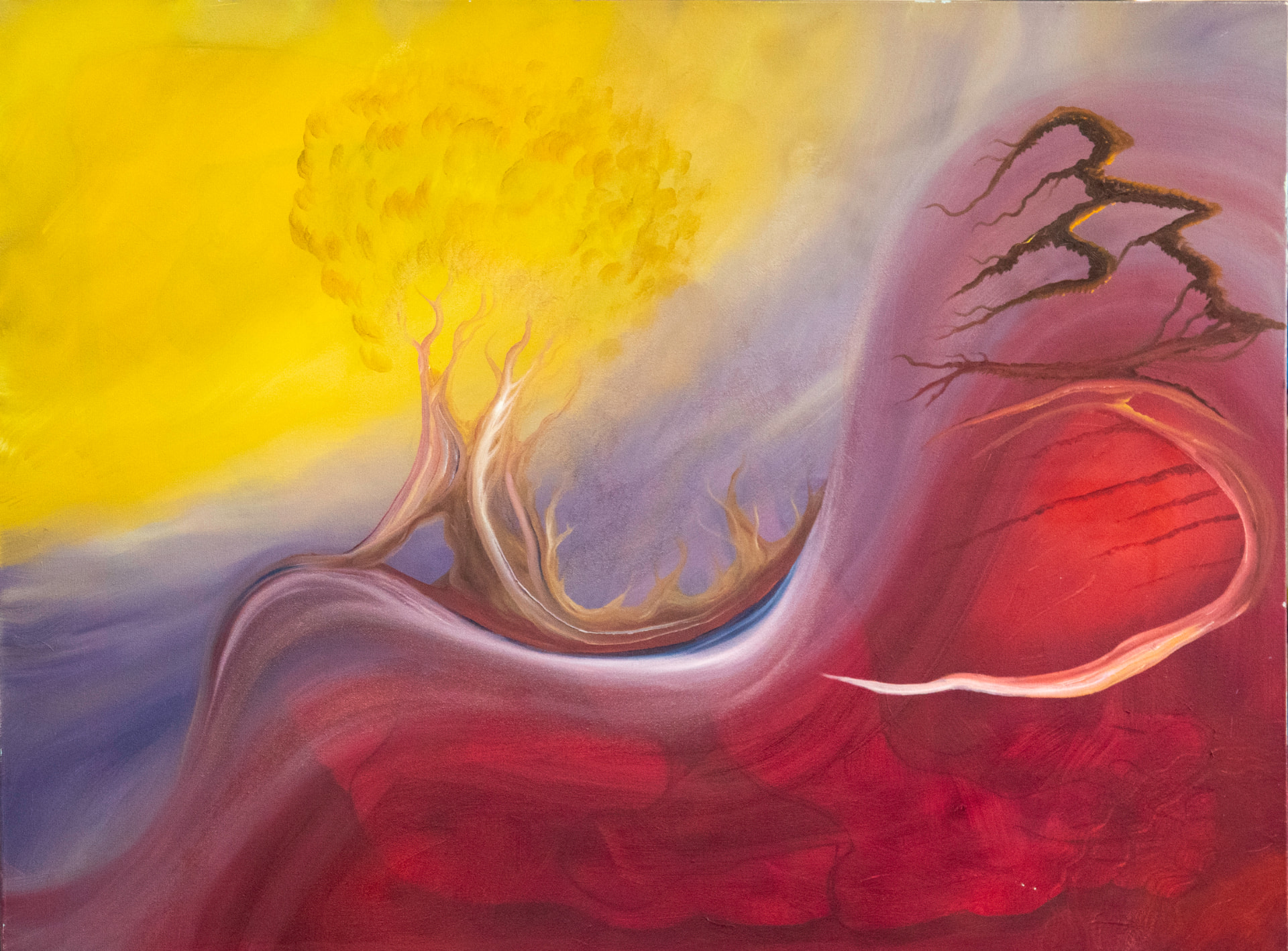 Was It Burning, 2021 — painting by Thad Geer