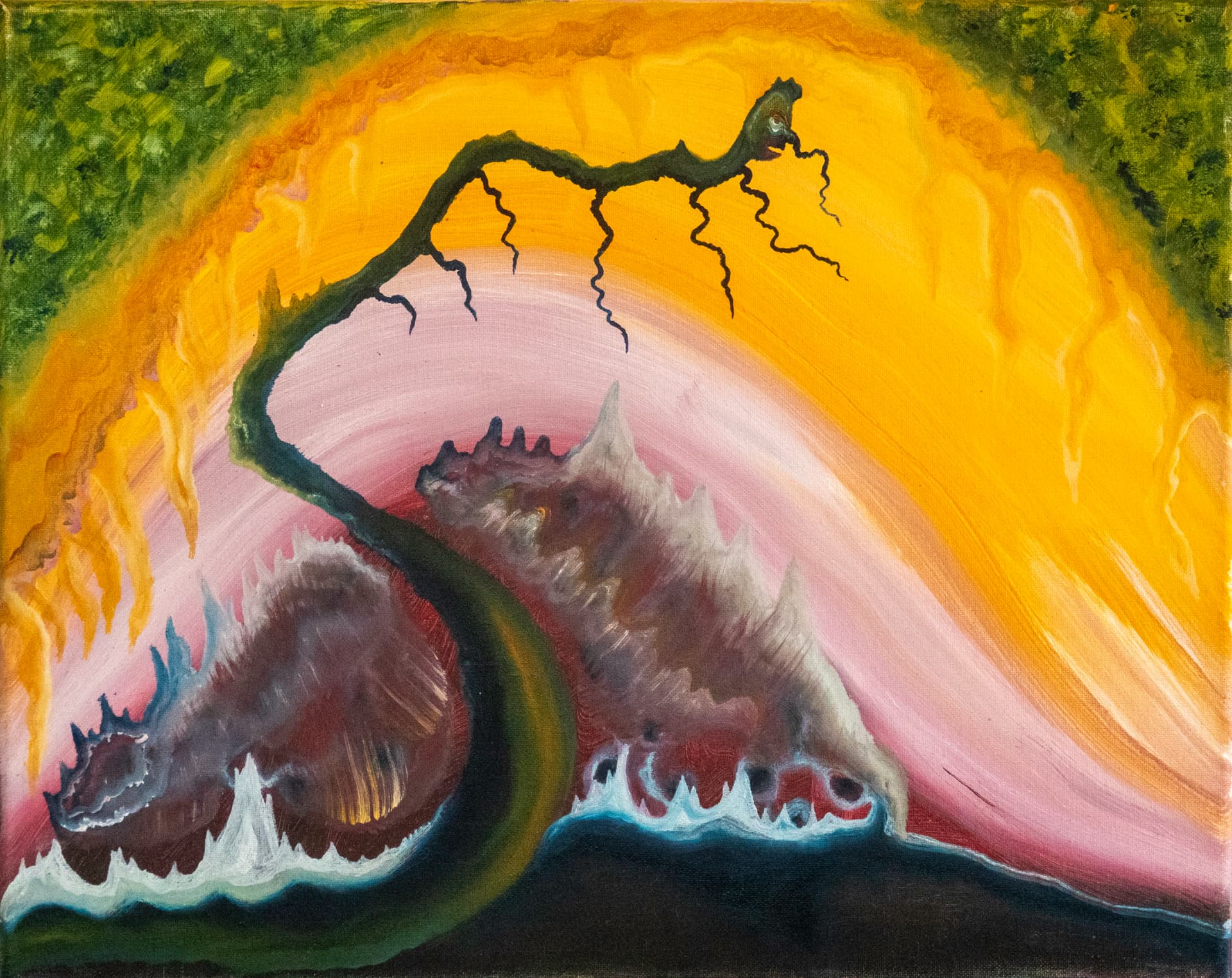 Worm Out, 2020 — painting by Thad Geer