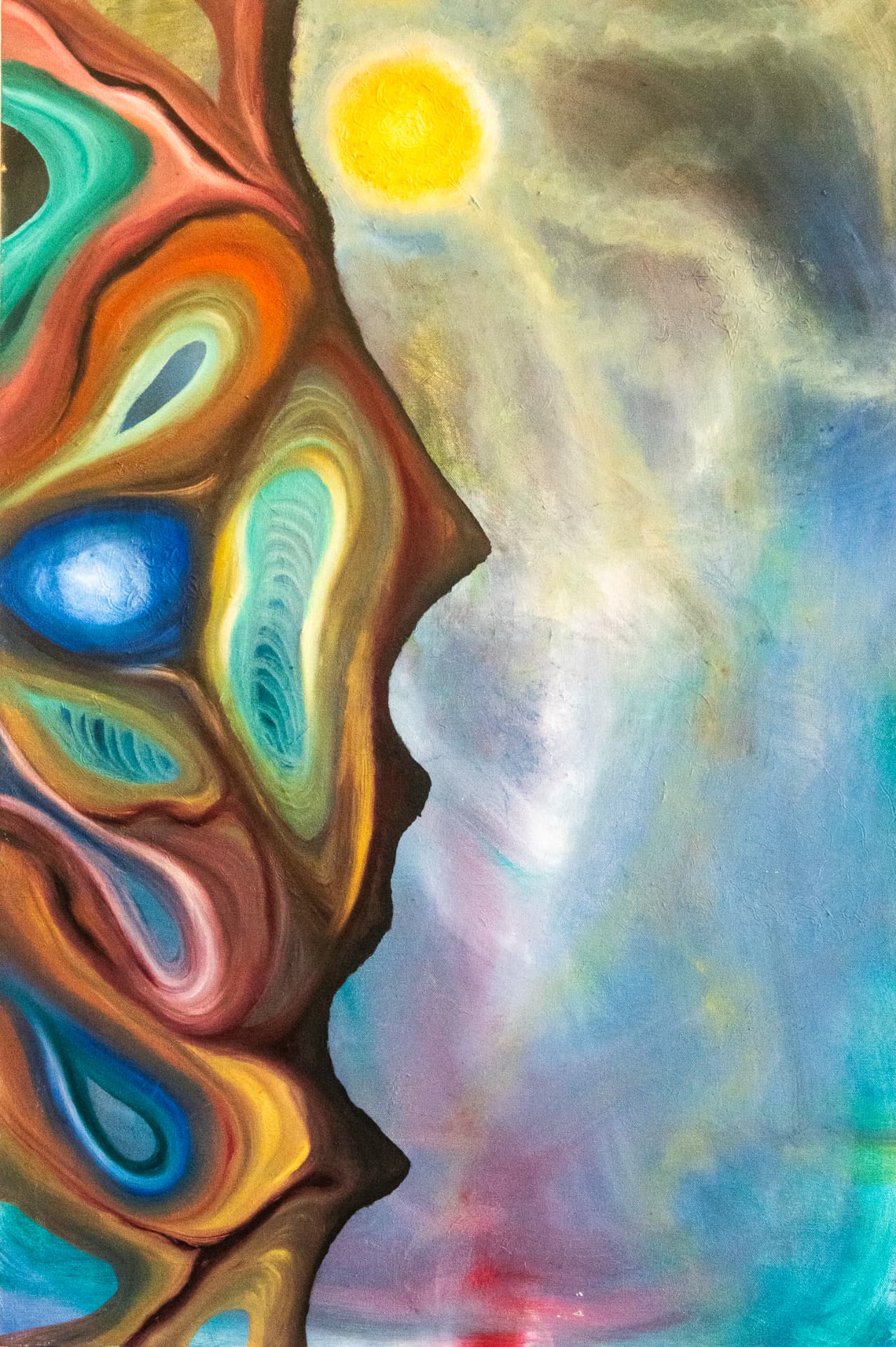 Moonhawl, 2023 — painting by Thad Geer