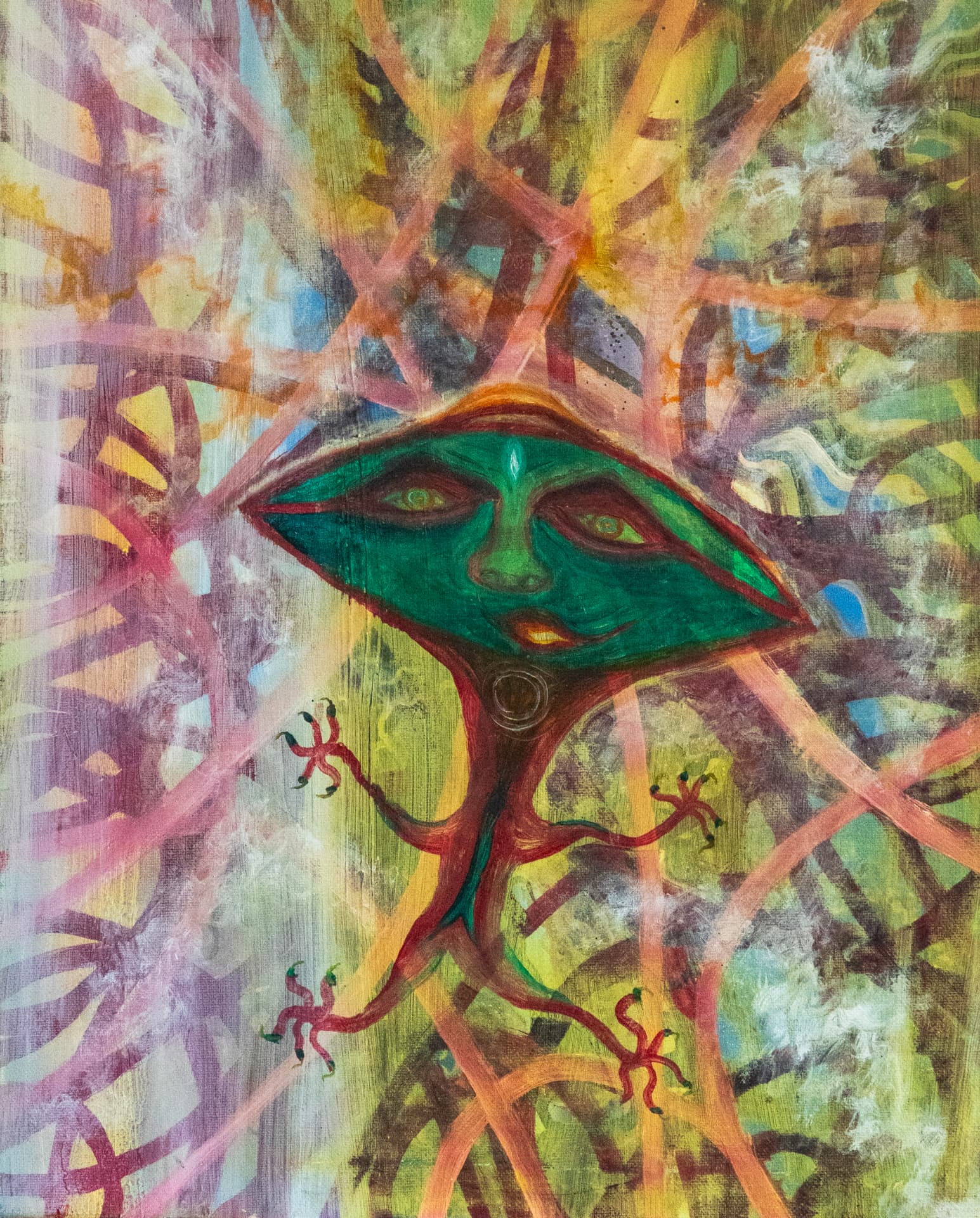 Saucer Head, 2021 — painting by Thad Geer